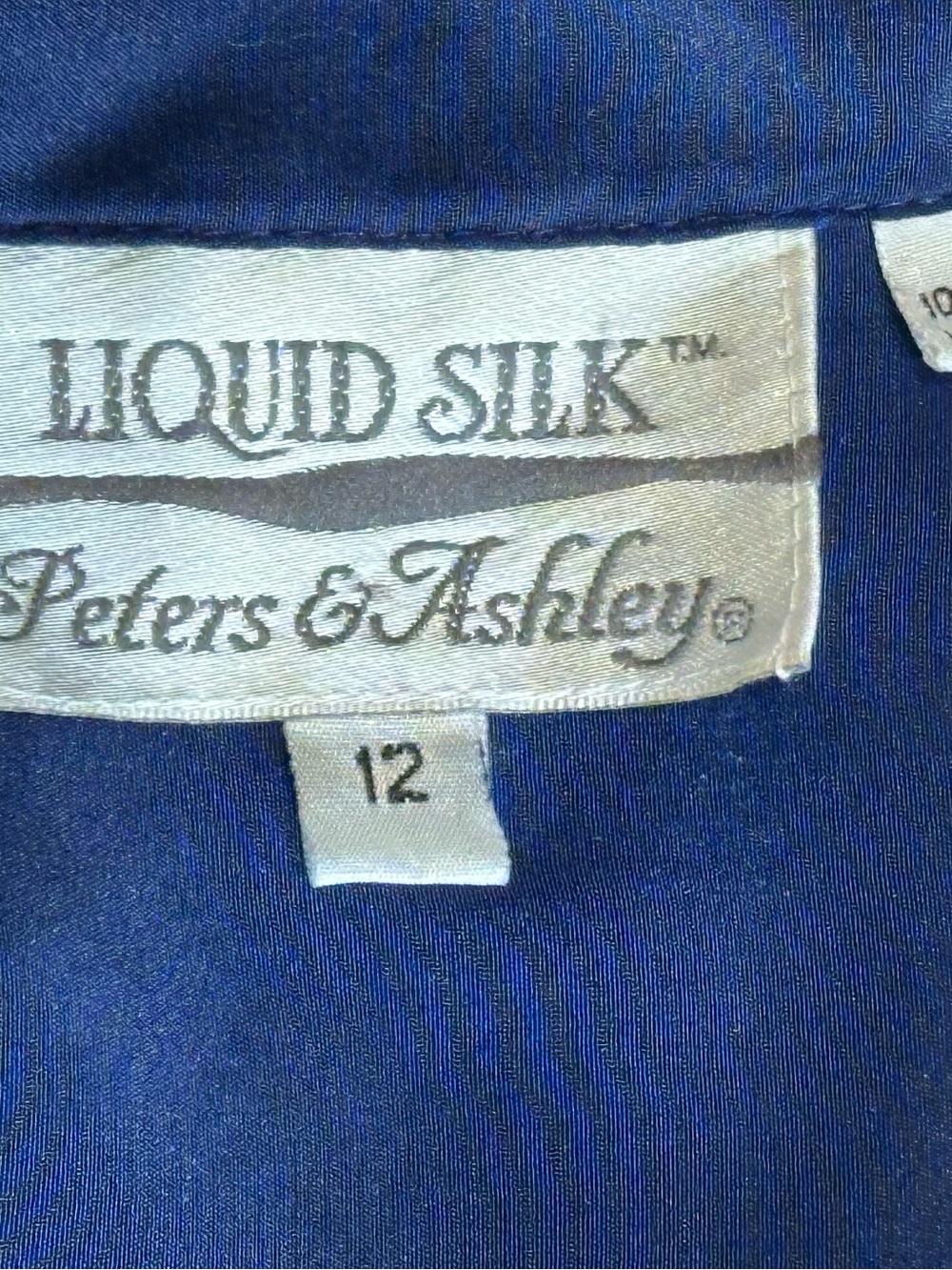 Vintage 1980’s Liquid Silk Peter’s & Ashley blouse - Picture 4 of 9